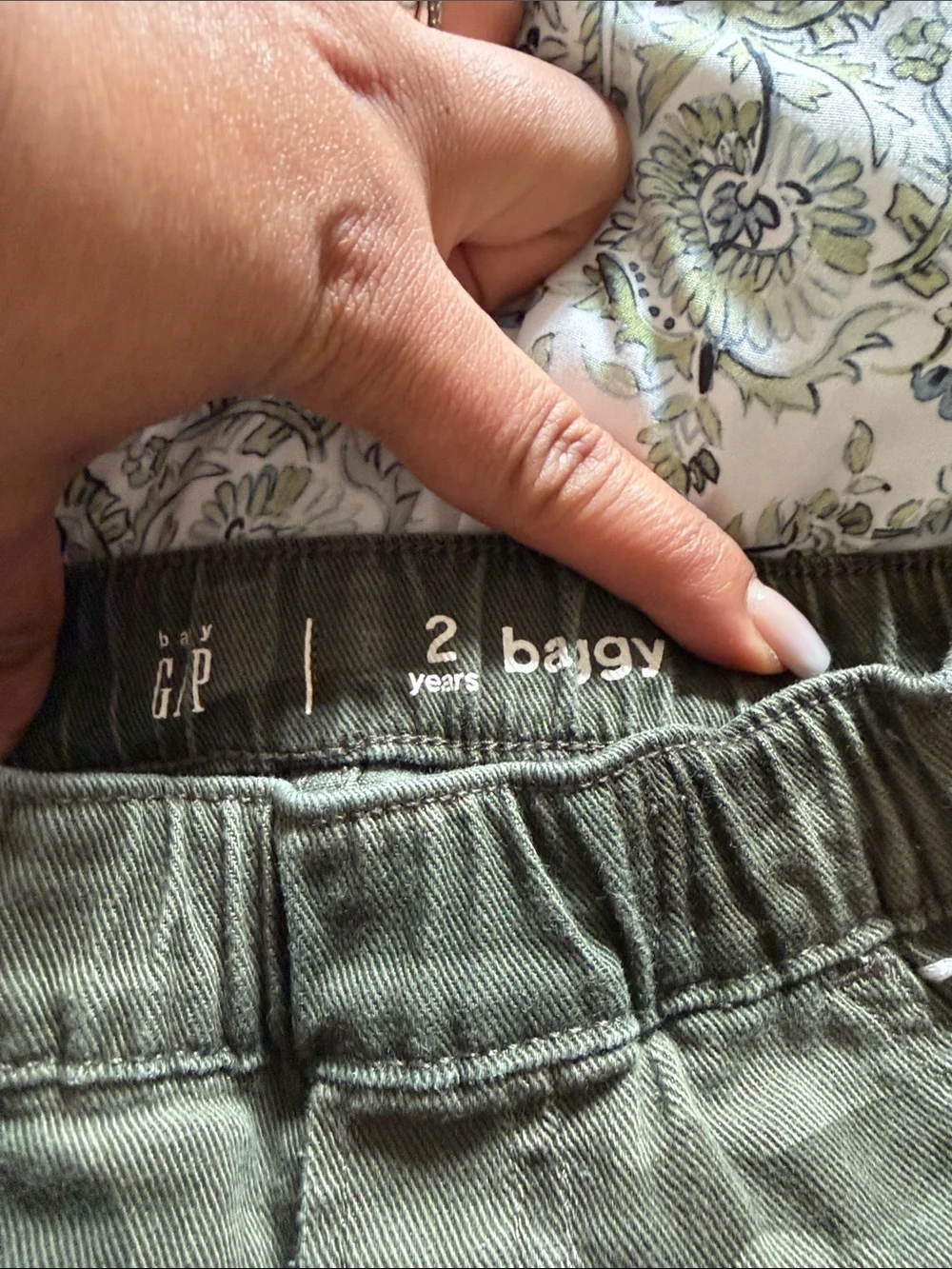 GAP Olive Camo Jogger Pants for Kids